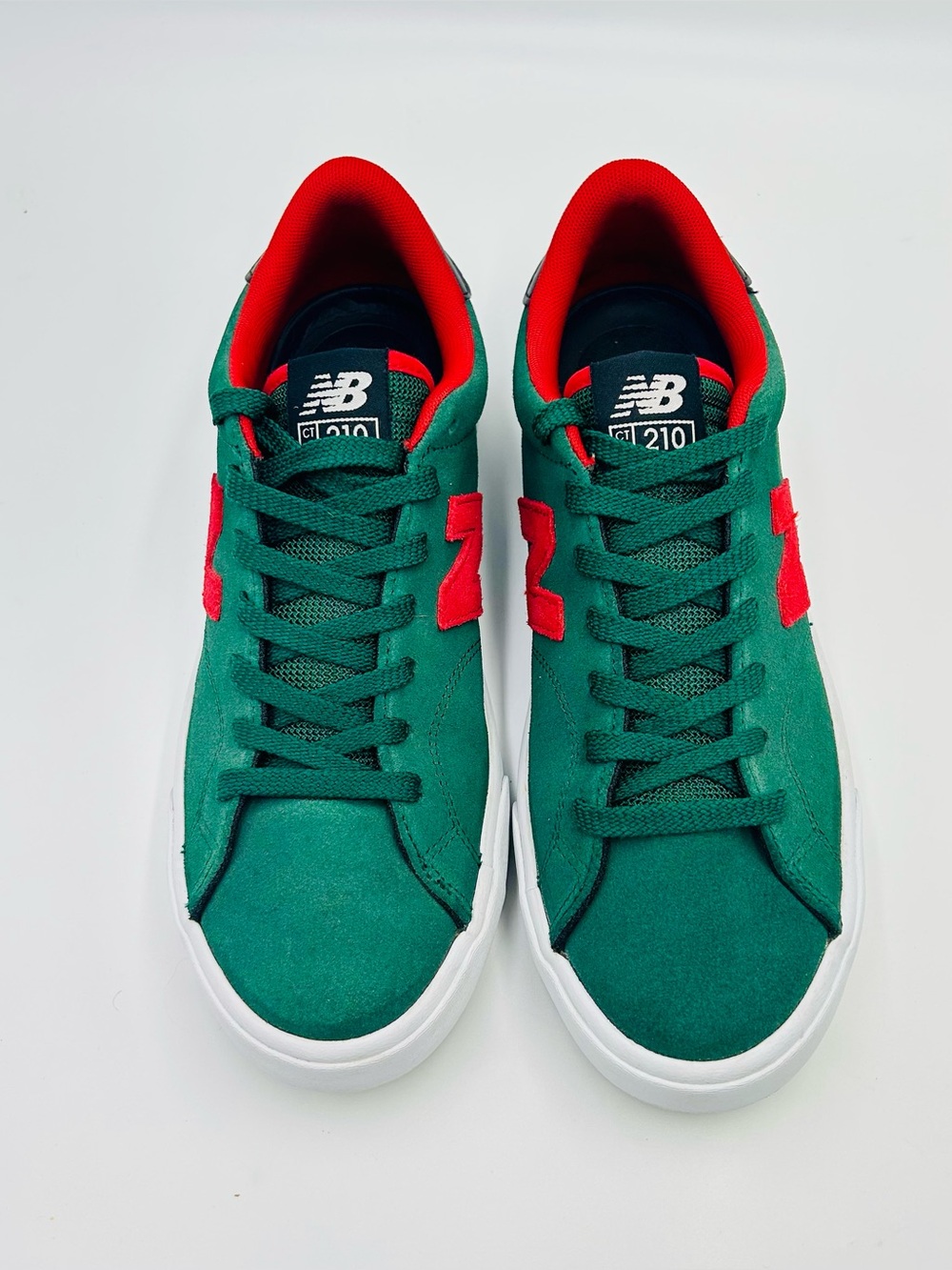 New Balance Numeric CT 210 Skate Shoes Green Red Suede Sneakers Men’s 8.5 - Picture 8 of 10